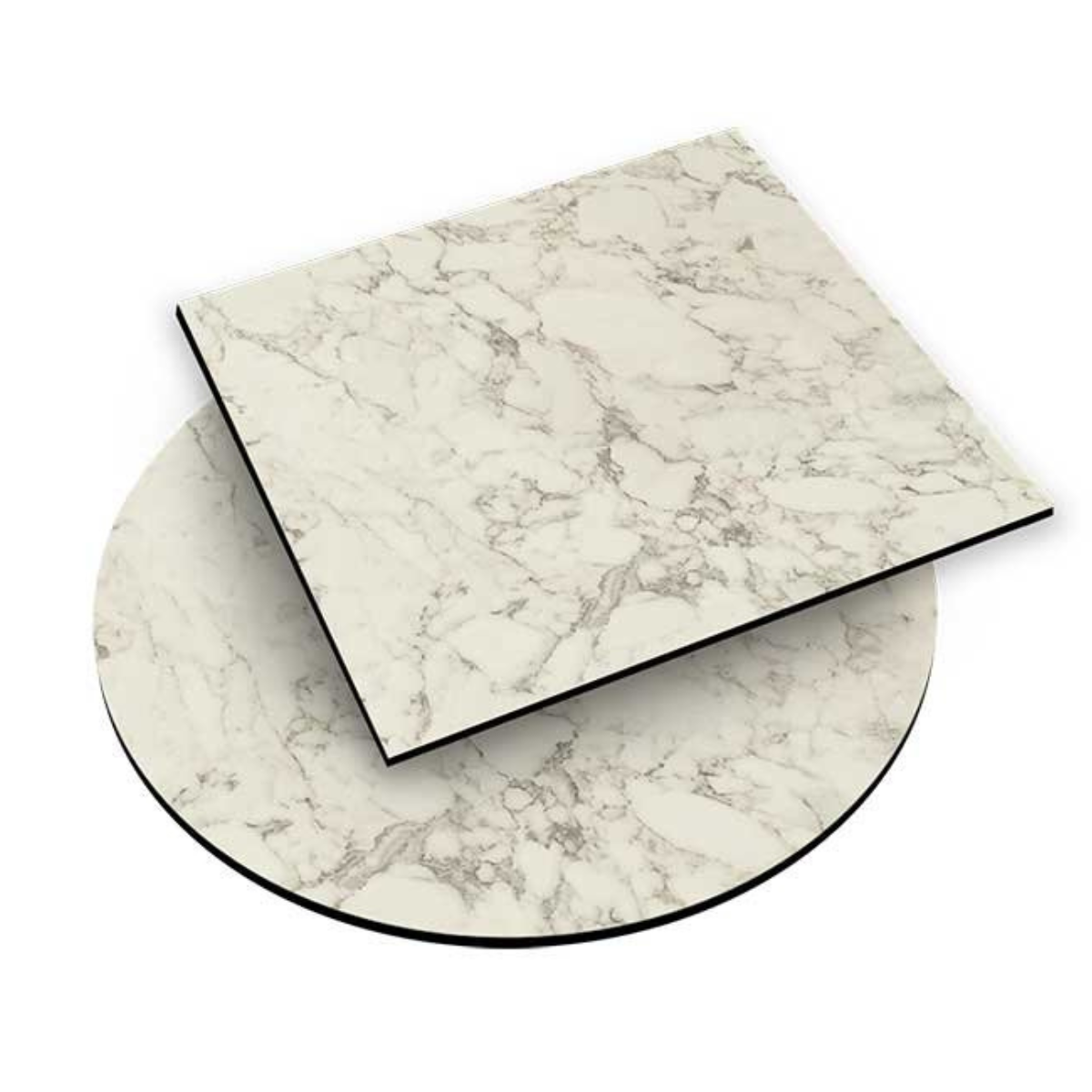 TB LIGHT MARBLE 70x70 Fehér design Asztallap